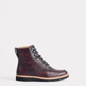 Ridgeline Exotic Lace Up Boot :: Black Cherry