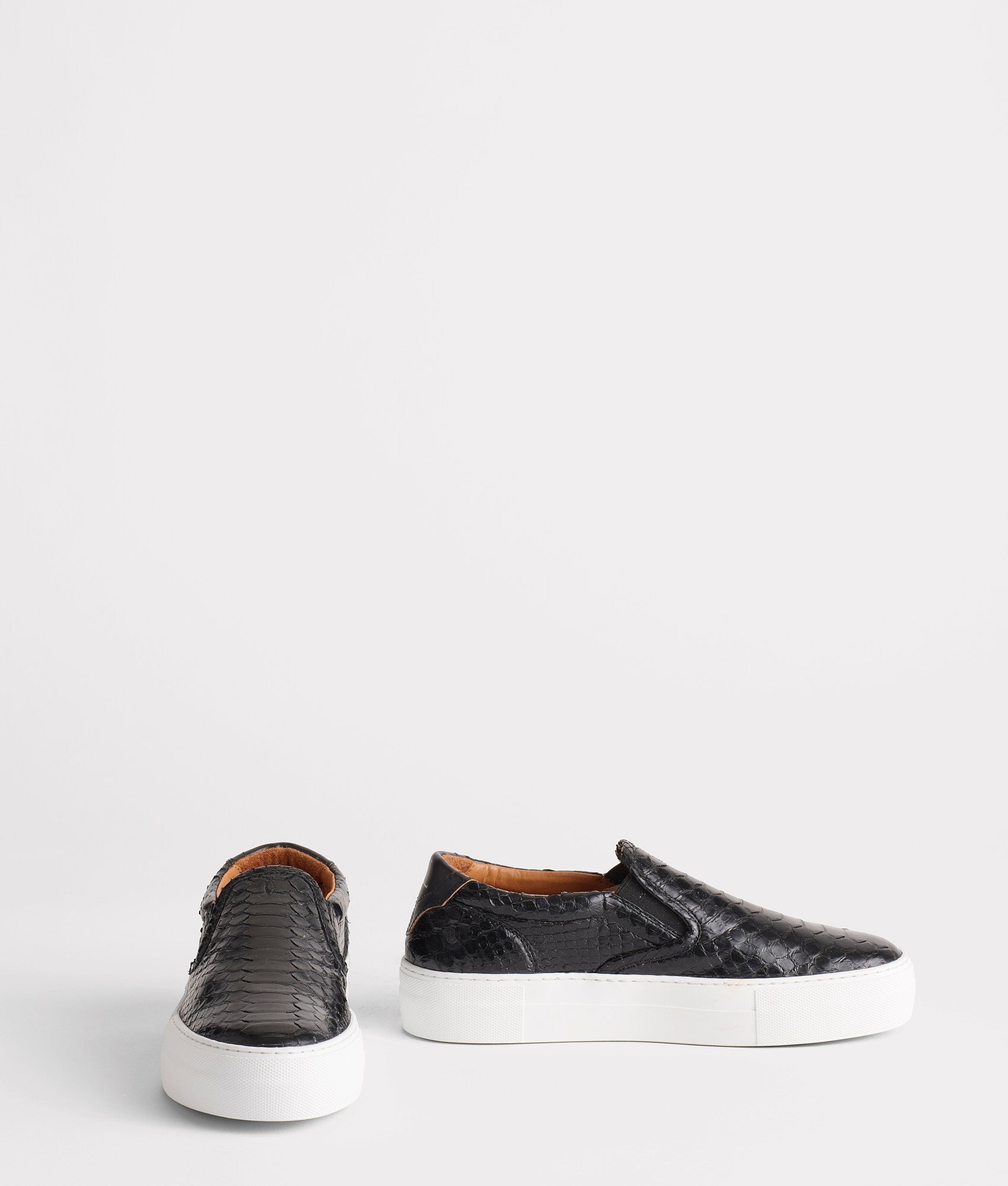 Mosaico Slip On :: Black Python - Image 2