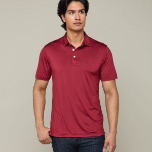 Lucchese Golf Polo :: Texas A&M Maroon