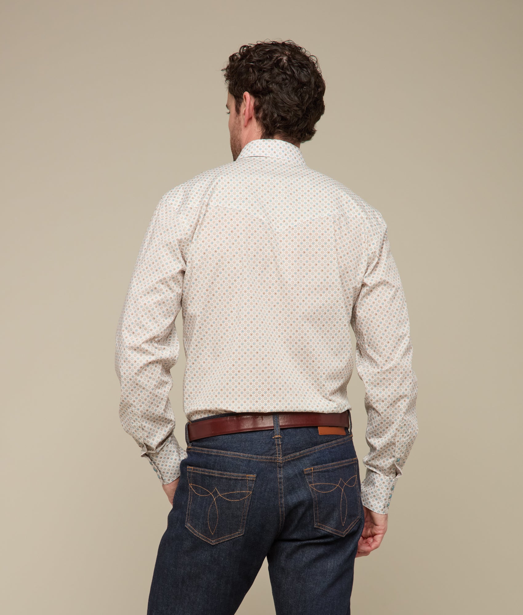 El Paso Prints :: Teal/Coffee Geo Print - Image 6