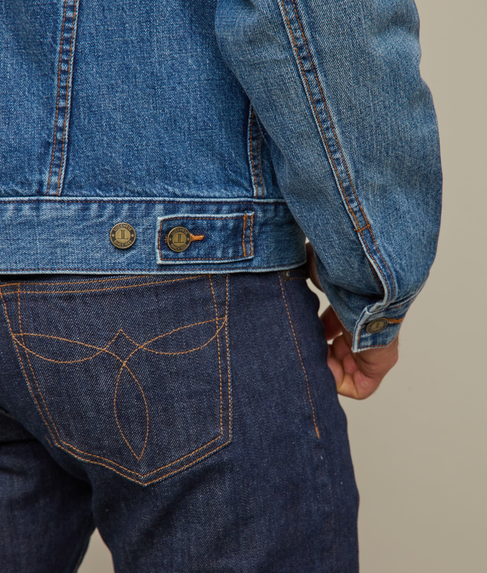 Earl Denim Trucker Jacket :: Saddleback Blue - Image 10
