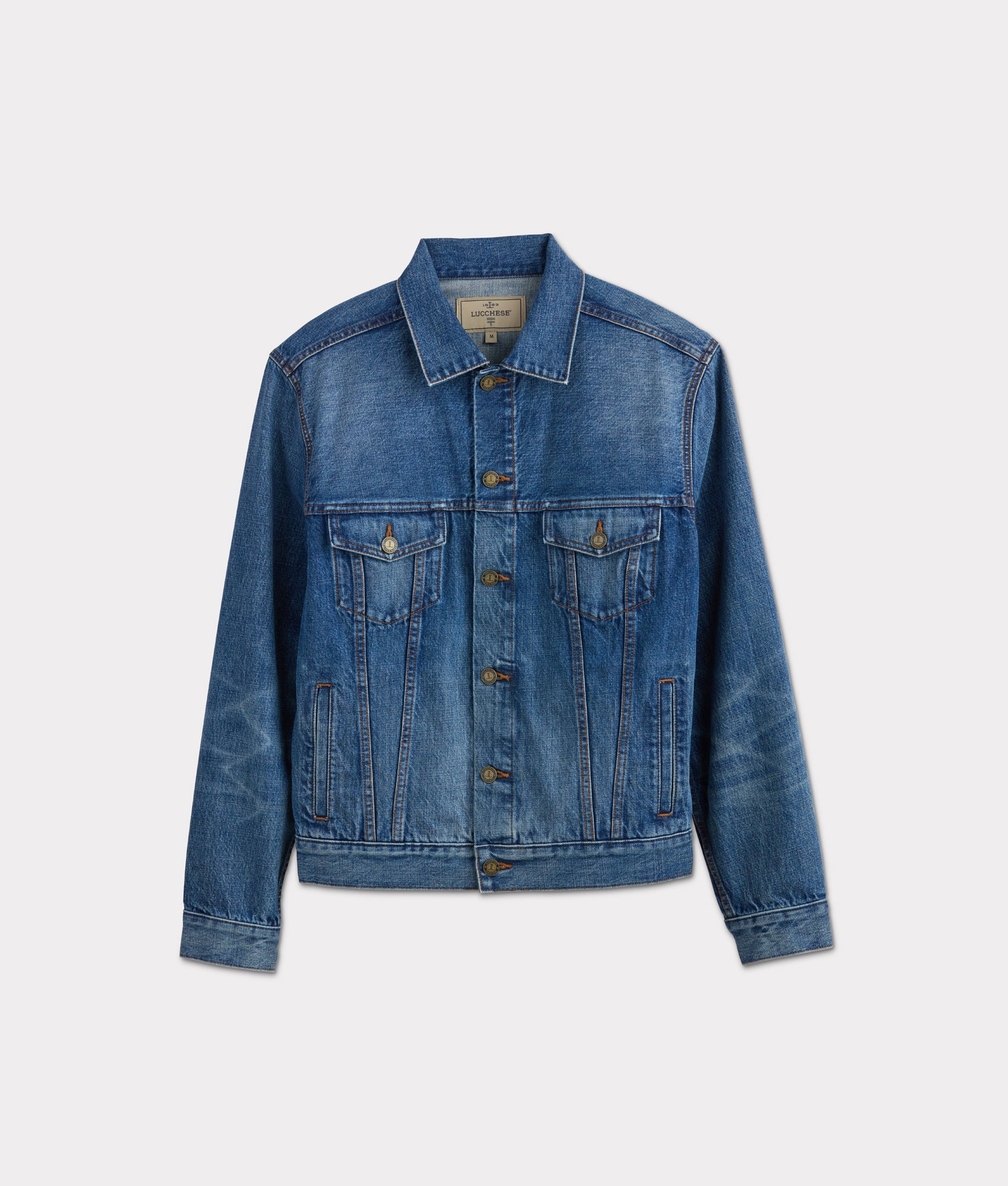 Earl Denim Trucker Jacket :: Saddleback Blue