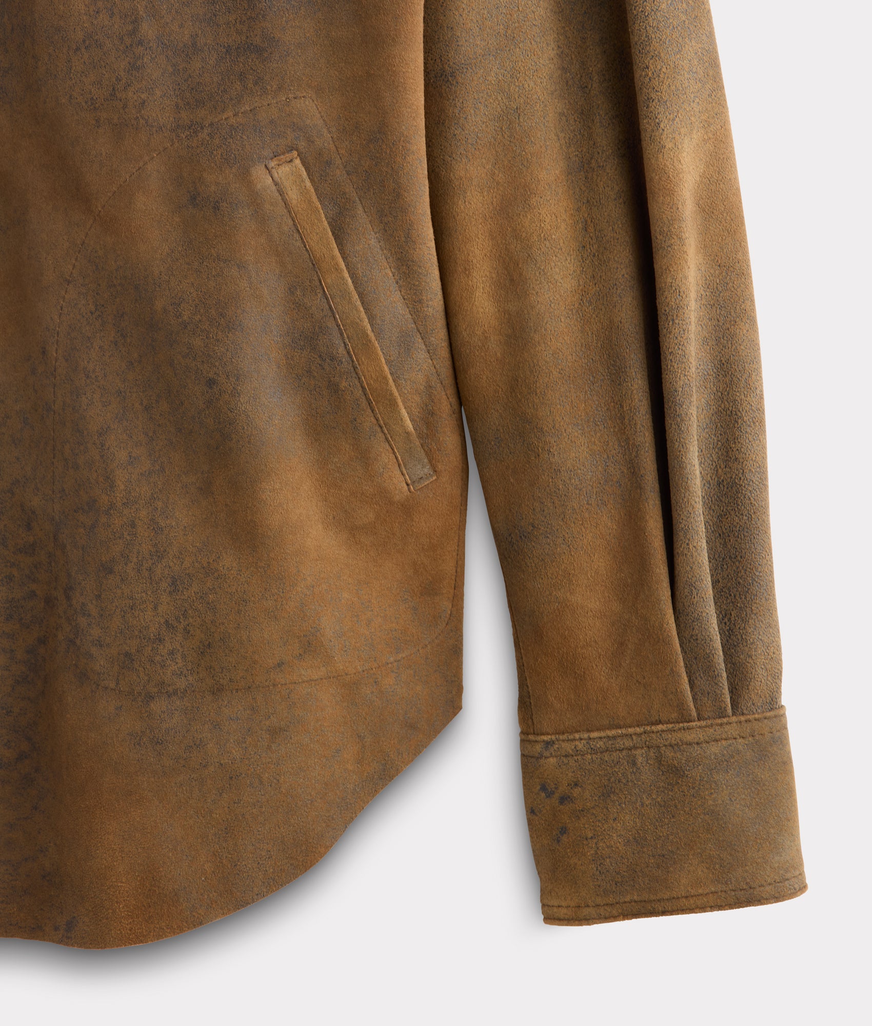 Colt Leather Shacket :: Mocha - Image 15