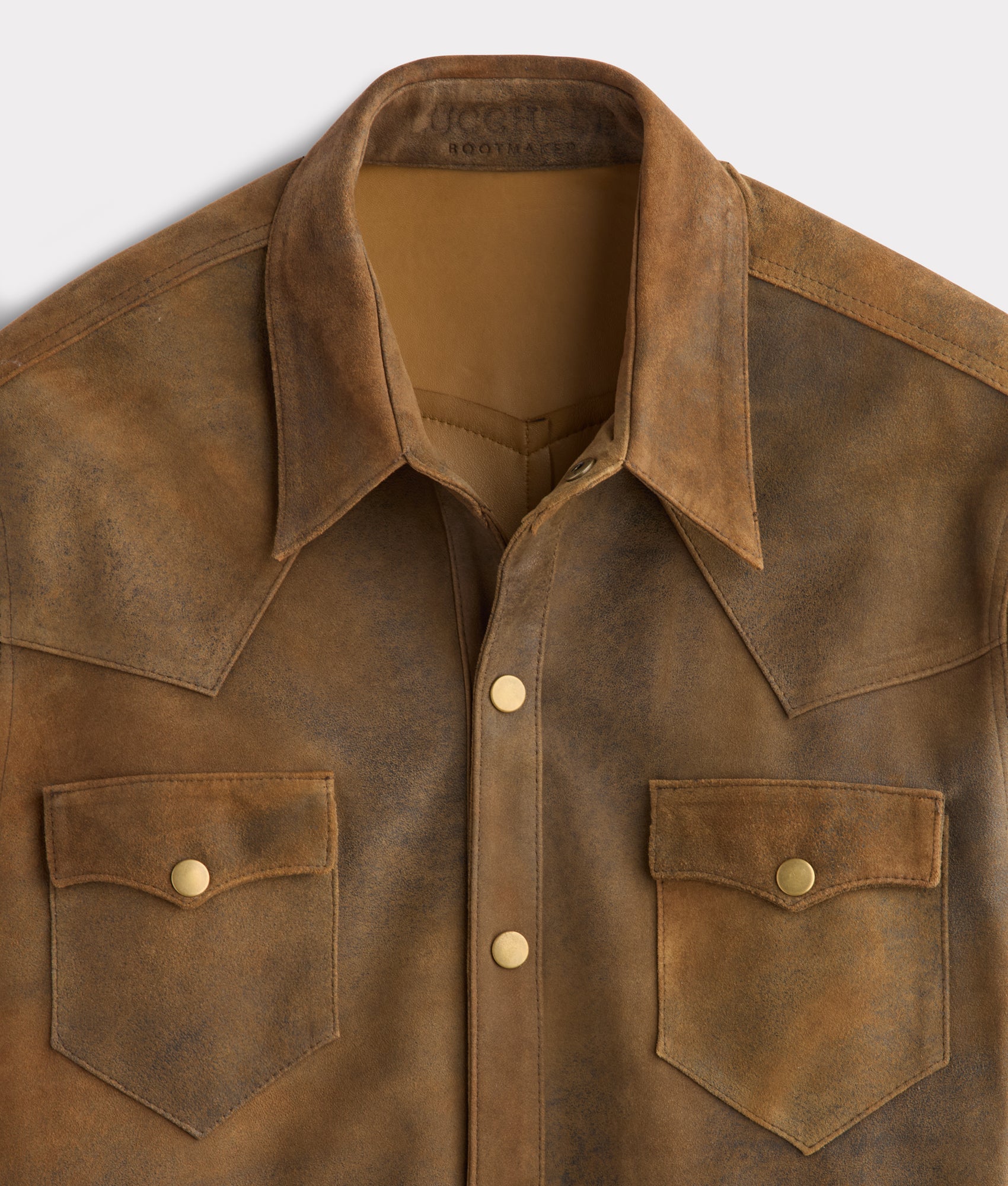 Colt Leather Shacket :: Mocha - Image 10