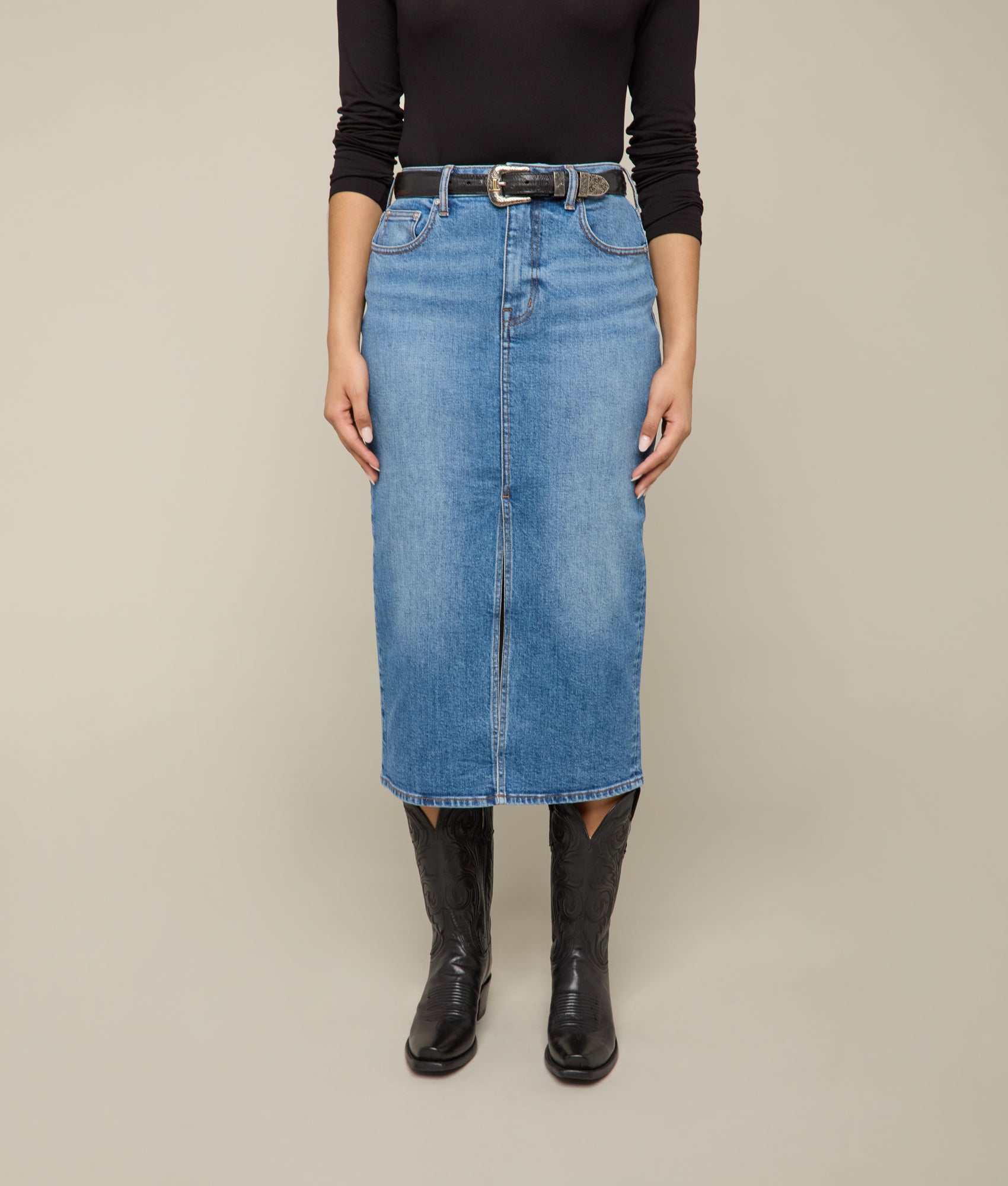 Rose Pencil Skirt :: Wildflower - Image 5