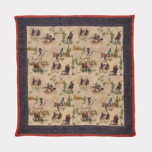 Frontier Scarf :: Cream/Blue