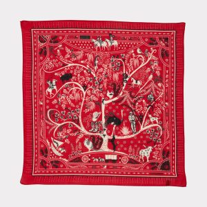 Roots Silk Scarf :: Red