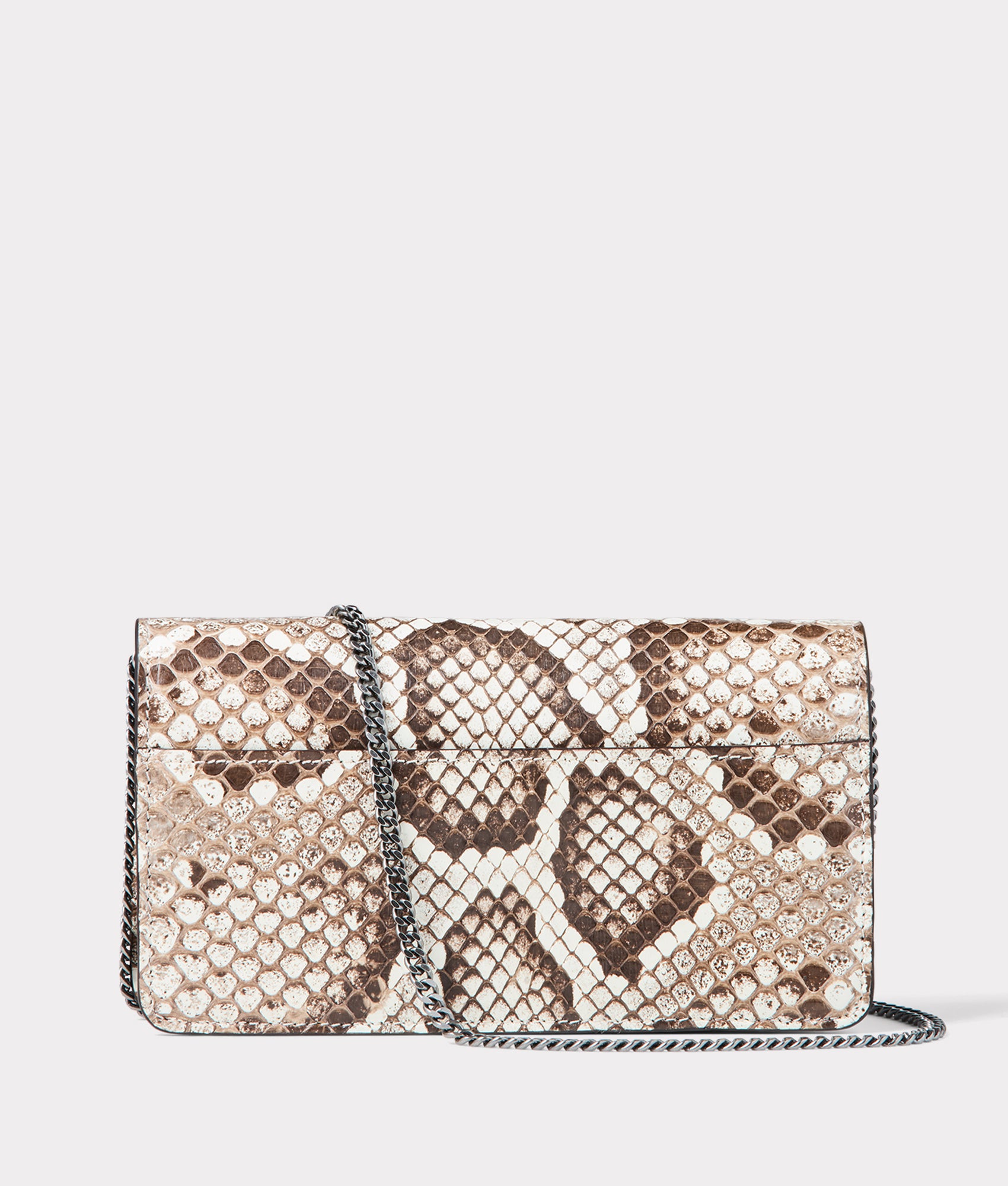 Long Exotic Wallet On A Chain :: Natural - Image 8