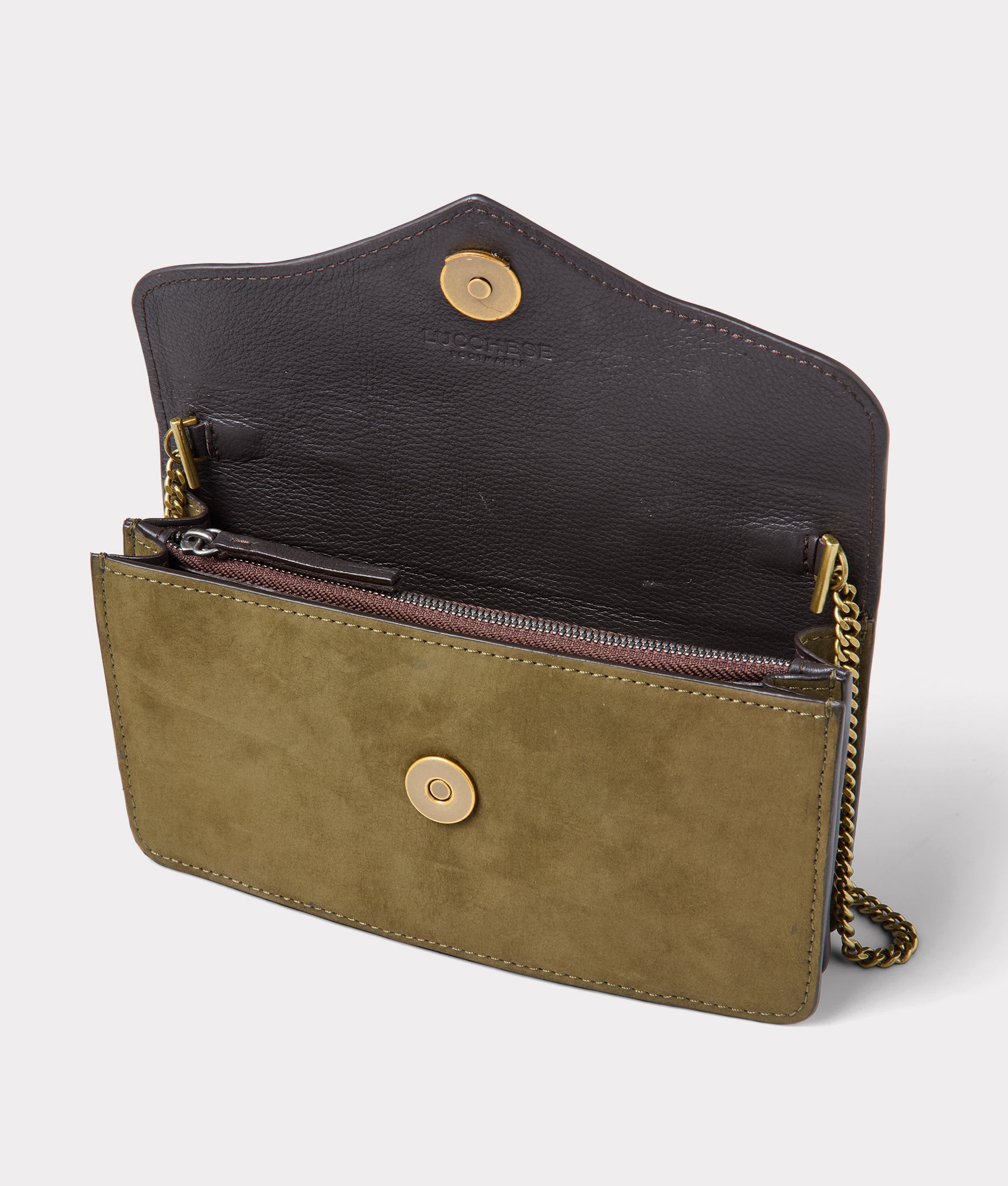 Long Wallet On A Chain :: Olive - Image 4