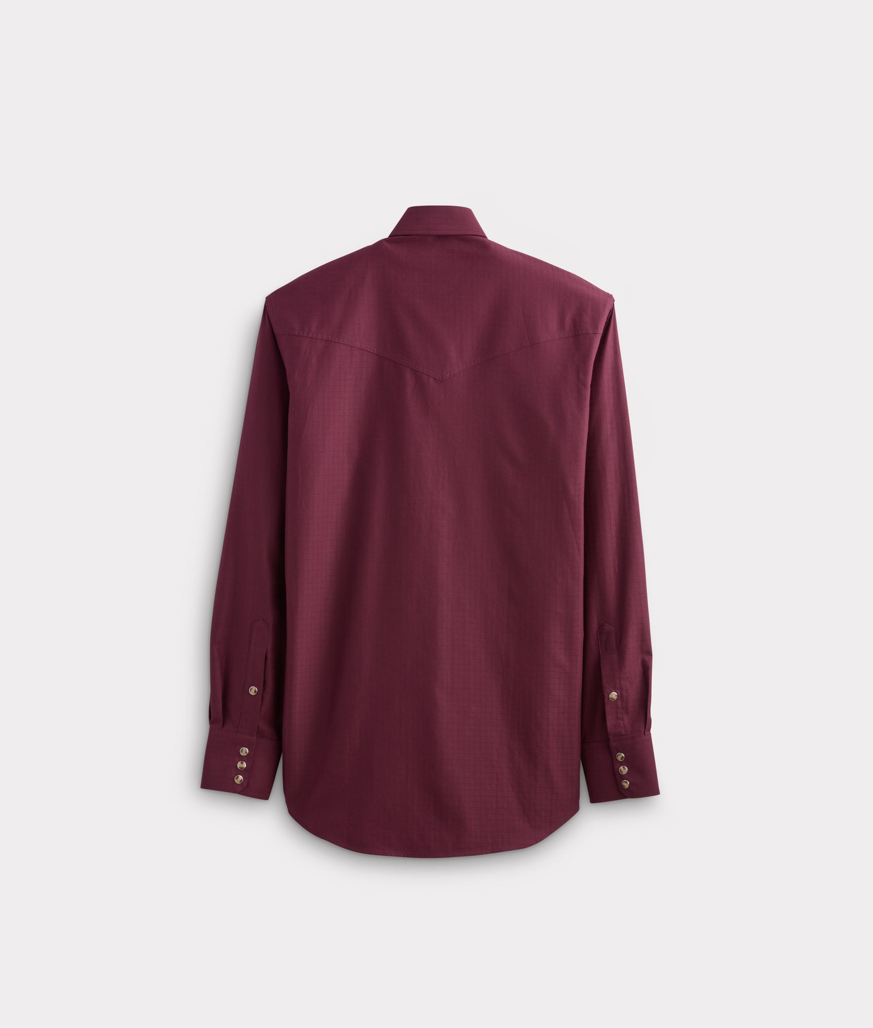 Square Dobby Shirt :: Black Cherry - Image 8