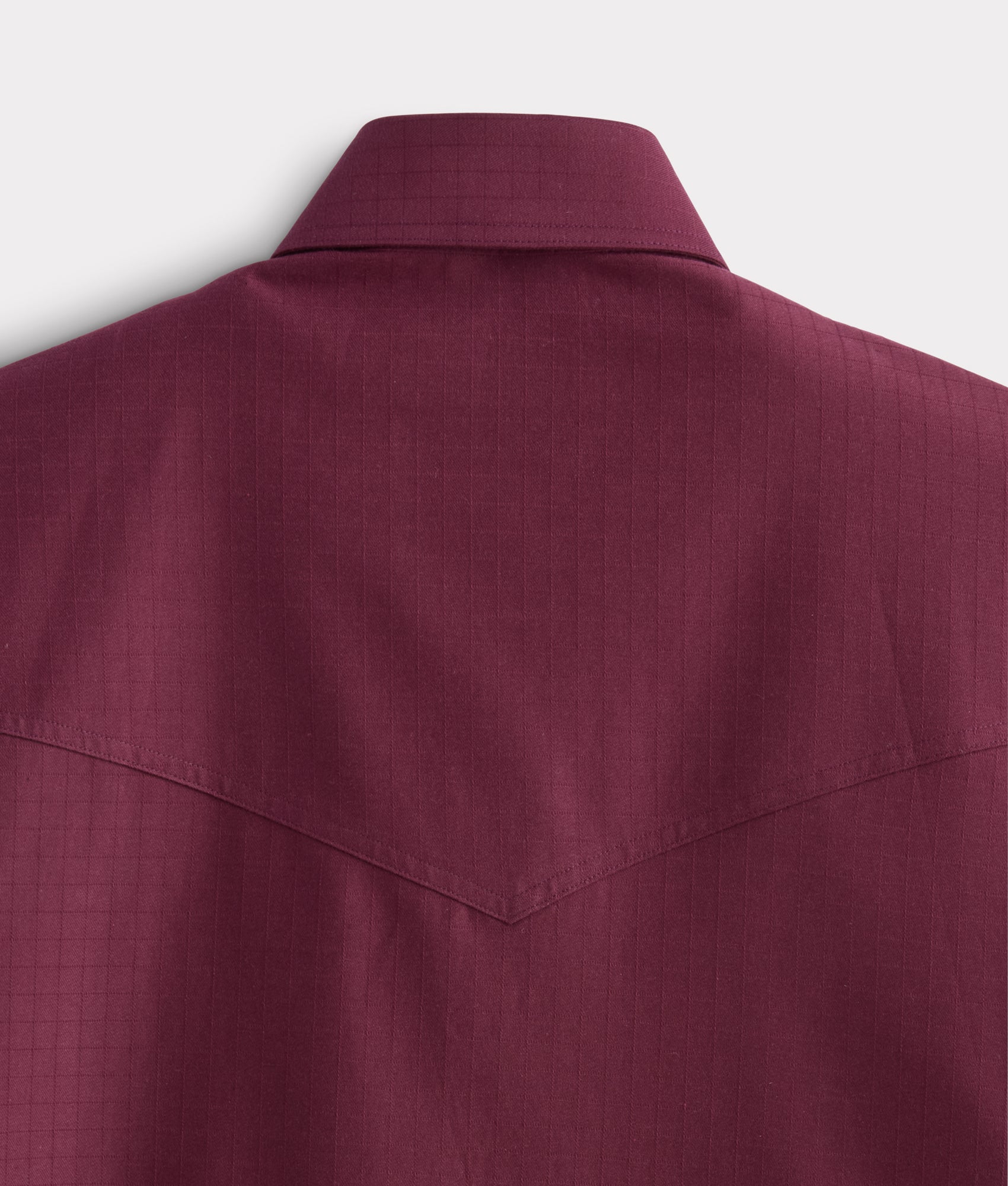 Square Dobby Shirt :: Black Cherry - Image 4