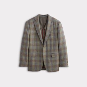 Lucchese Sport Coat :: Olive/Navy Plaid