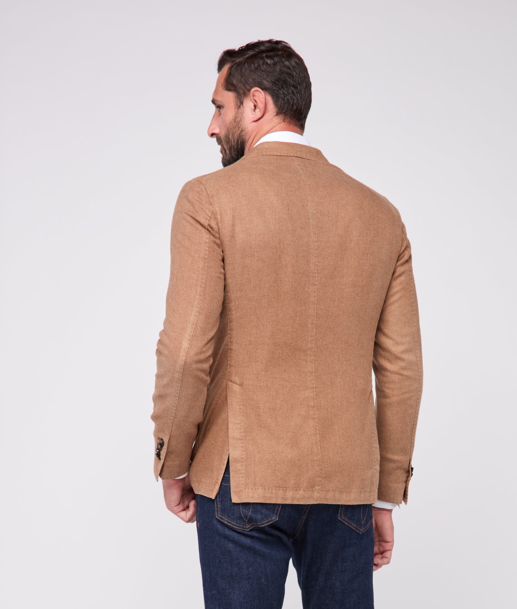 Herringbone Sport Coat - Modern Fit :: Toffee - Image 5