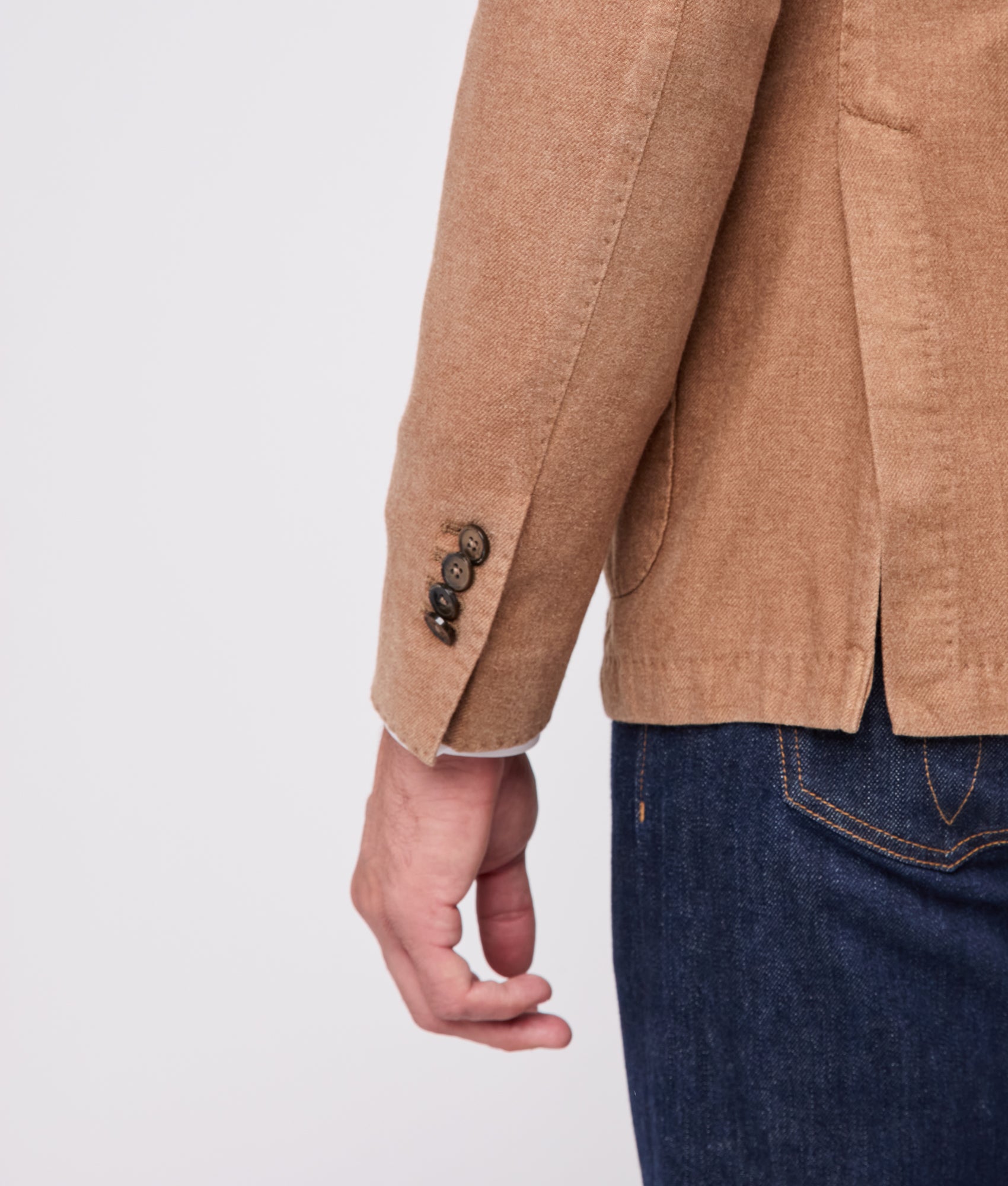 Herringbone Sport Coat - Modern Fit :: Toffee - Image 8