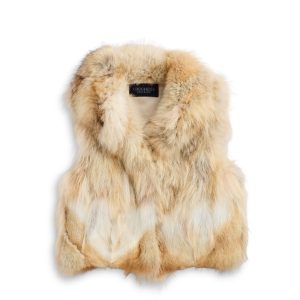 Kirsta Fur Vest :: Natural
