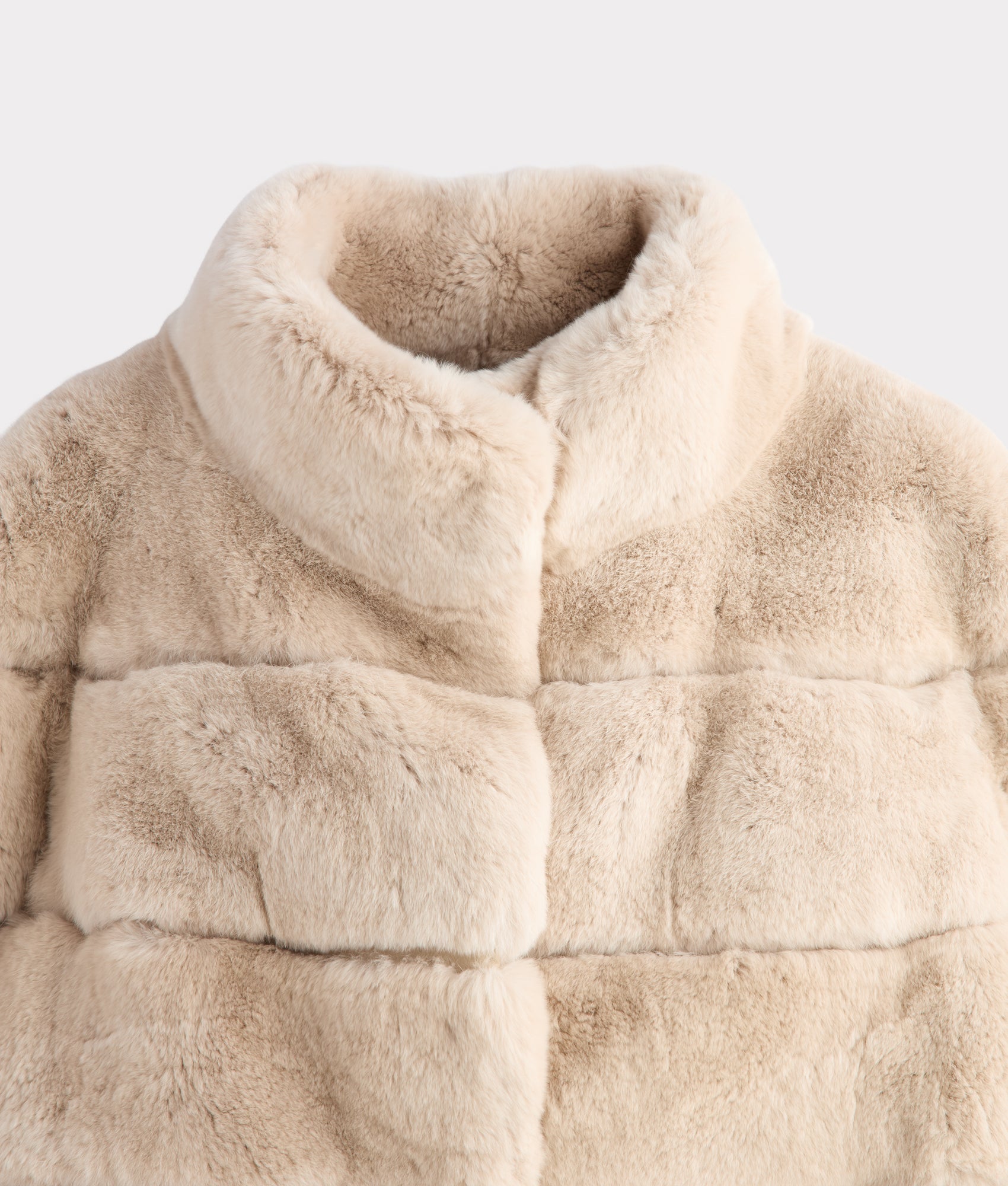 Leona Fur Coat :: Beige - Image 6