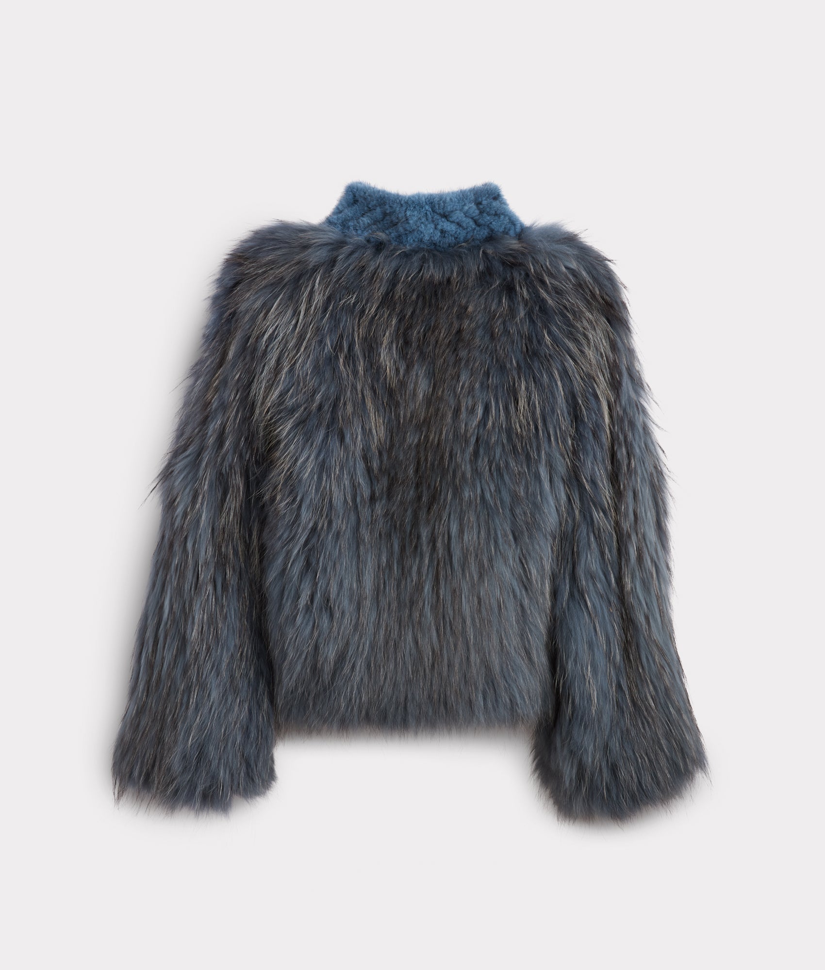 Janine Fur Jacket :: Turquoise - Image 7