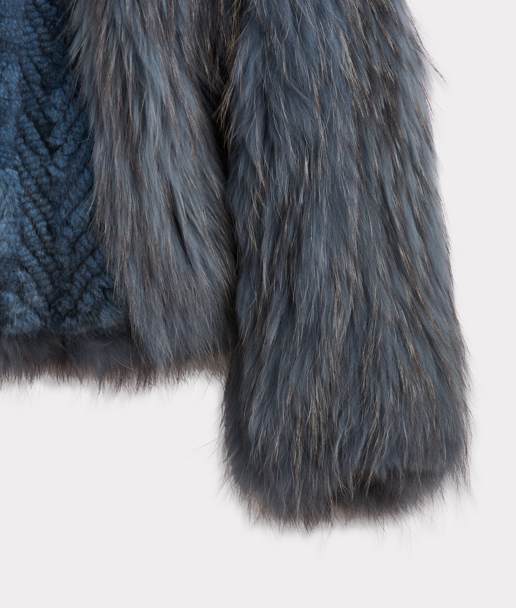 Janine Fur Jacket :: Turquoise - Image 9