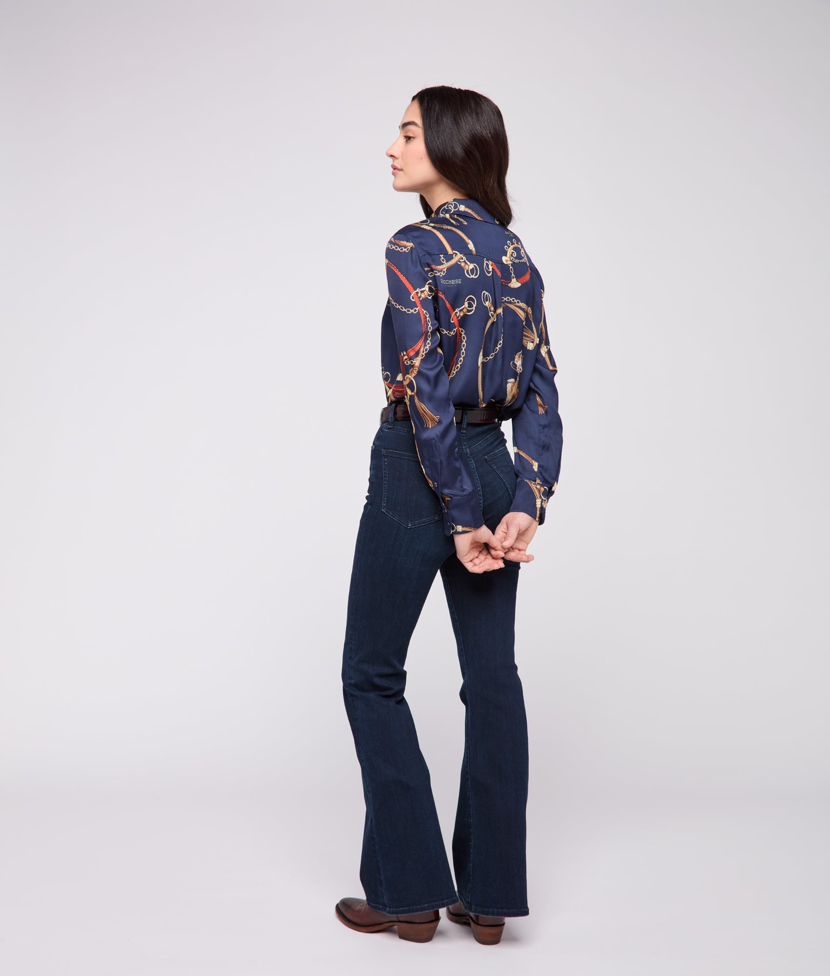 Carolina Blouse :: Navy/Multi - Image 7