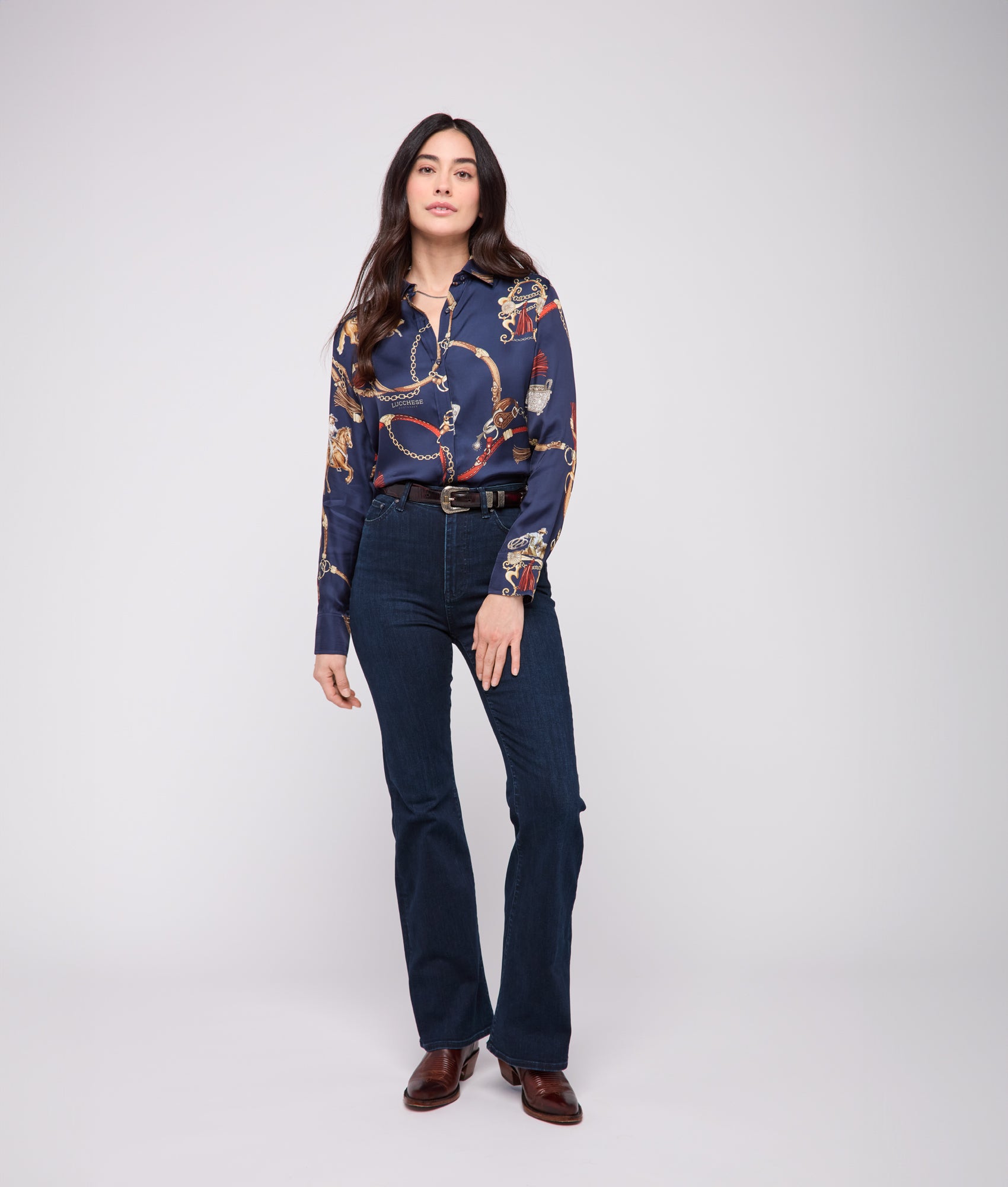 Carolina Blouse :: Navy/Multi - Image 4