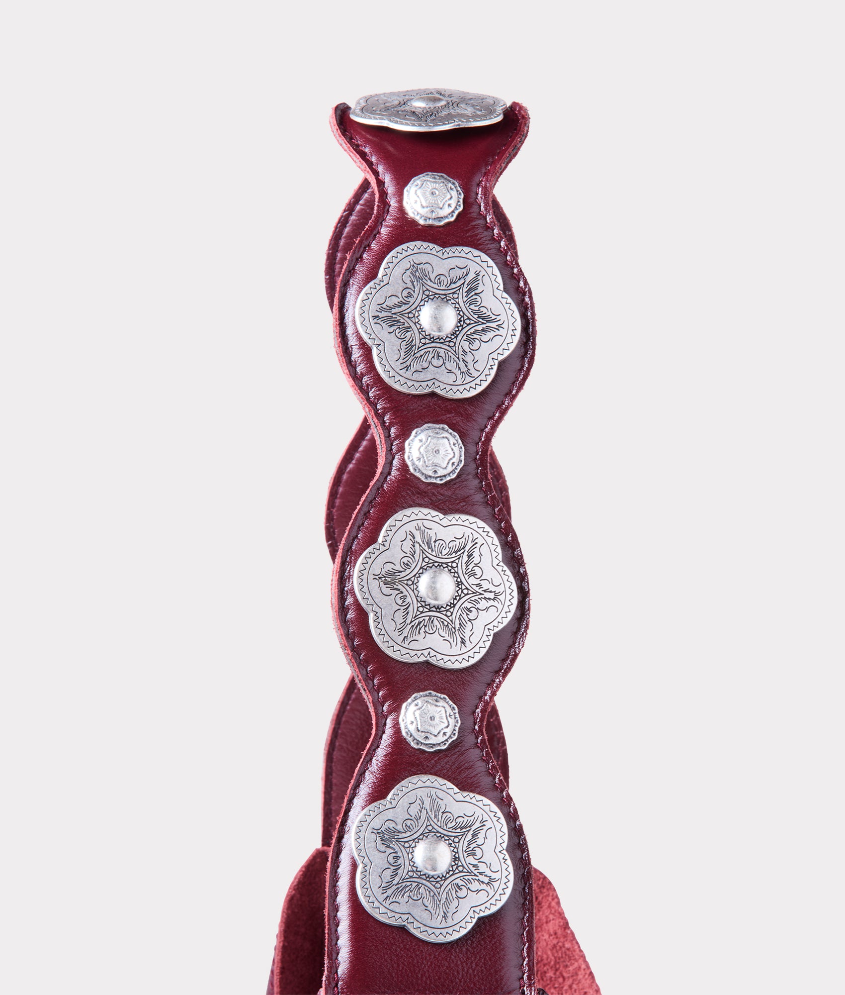 Goldie Concho Tote :: Burgundy - Image 6