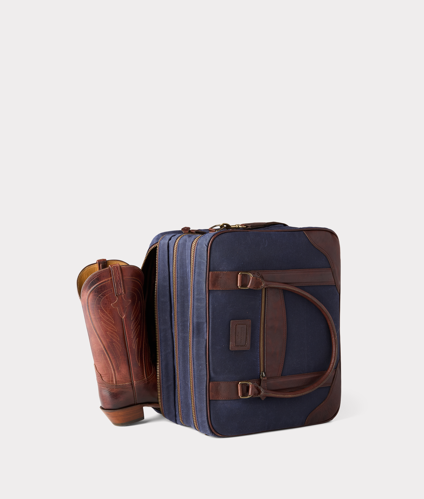 Everyday Waxed Canvas Cowboy Bag :: Navy - Image 10