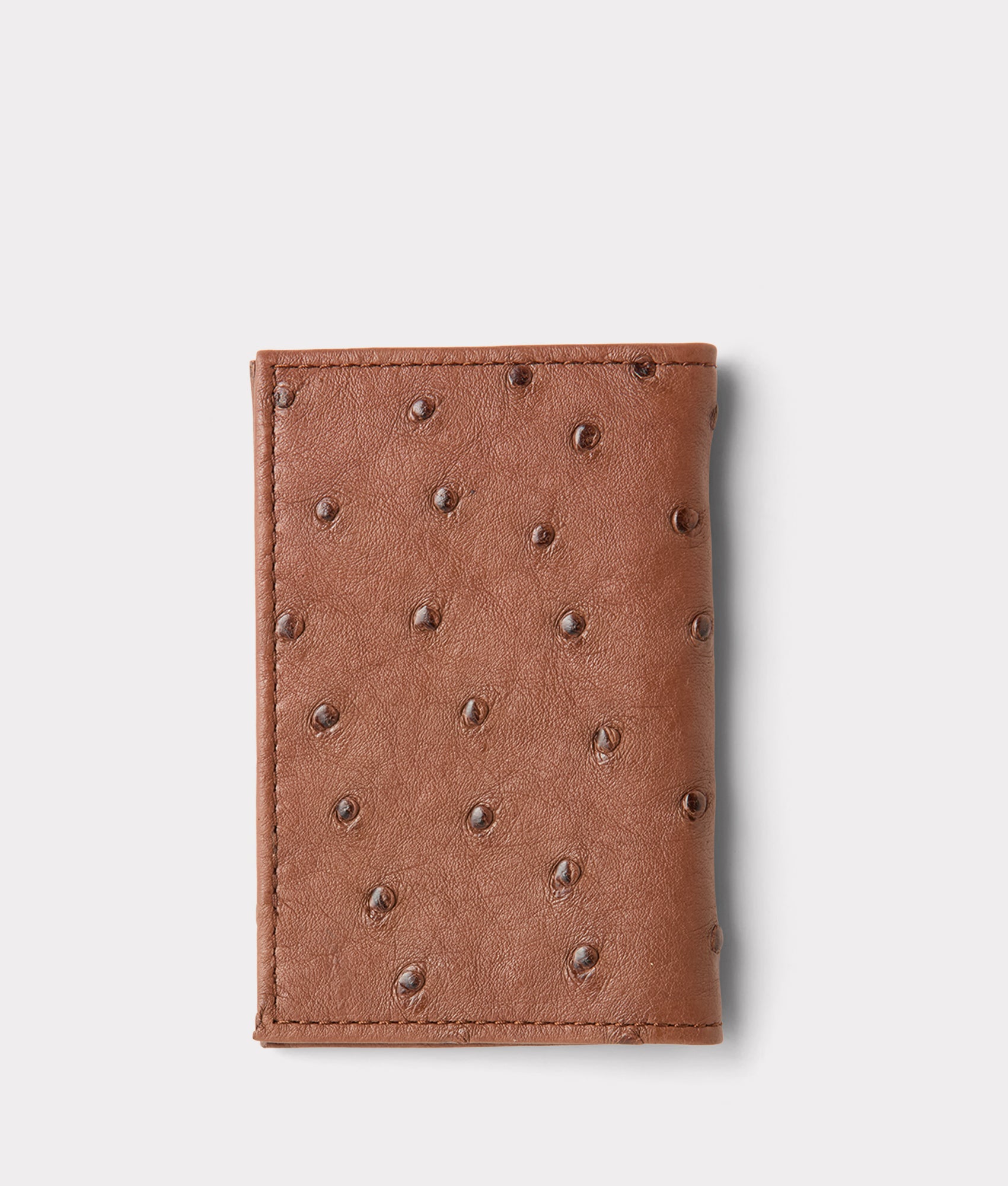 Bifold Wallet ?C Ostrich :: Sienna - Image 3