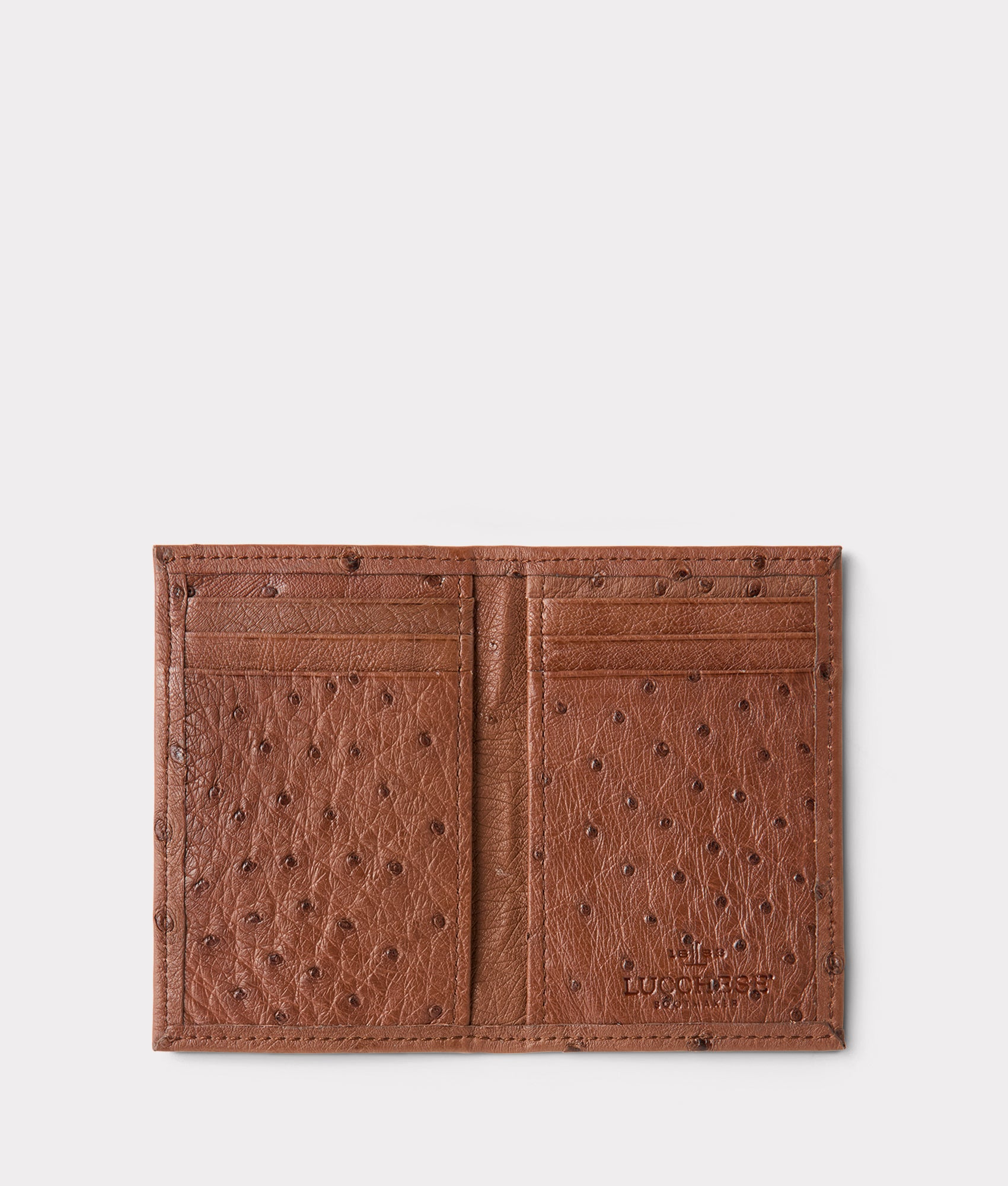 Bifold Wallet ?C Ostrich :: Sienna - Image 2
