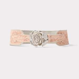 Rose Buckle Belt :: Natural