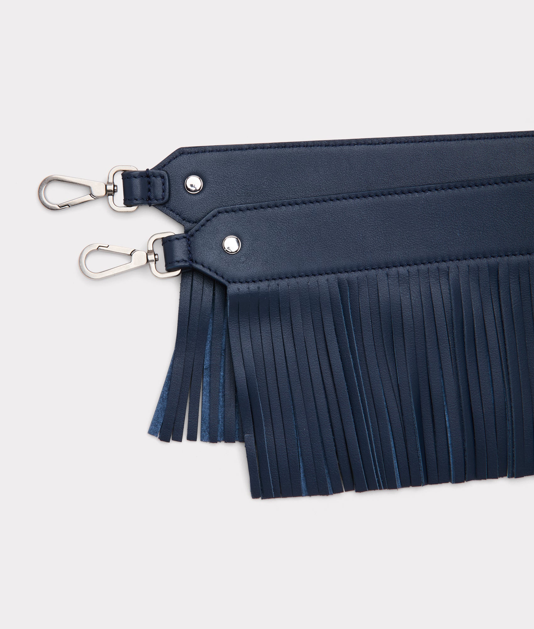 Fringe Handbag Strap :: Navy - Image 9