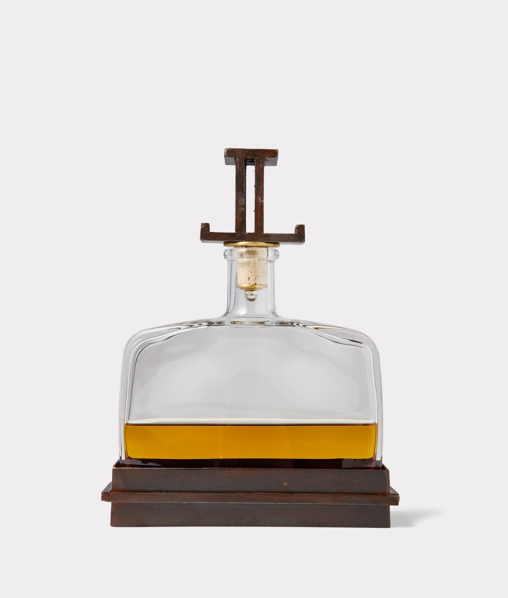 Mirrored L Decanter :: Iron