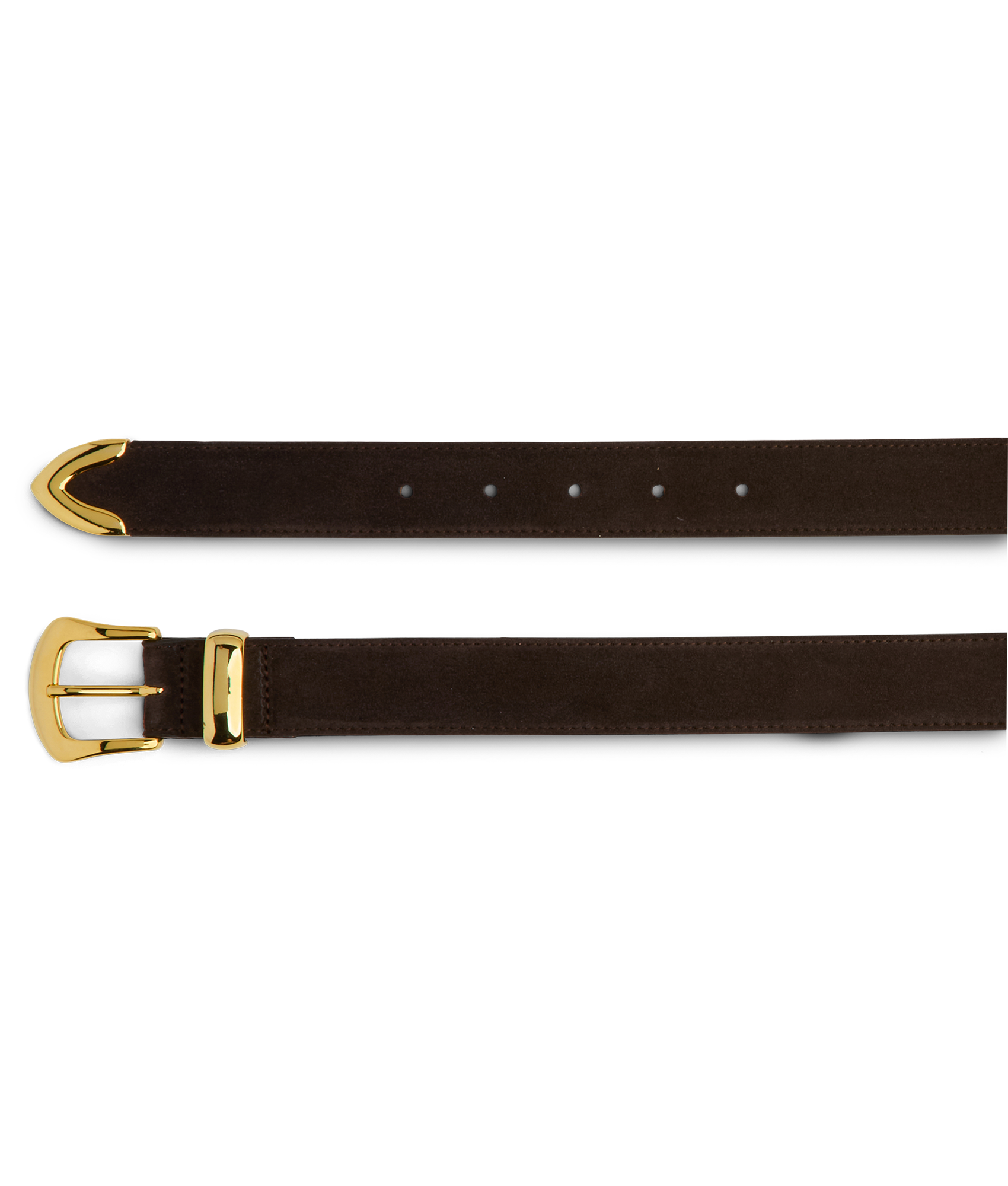 Italian 3 Piece Belt :: Chocolate - Image 4