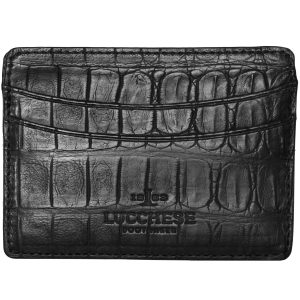 Credit Card Case ?C Crocodile :: Black