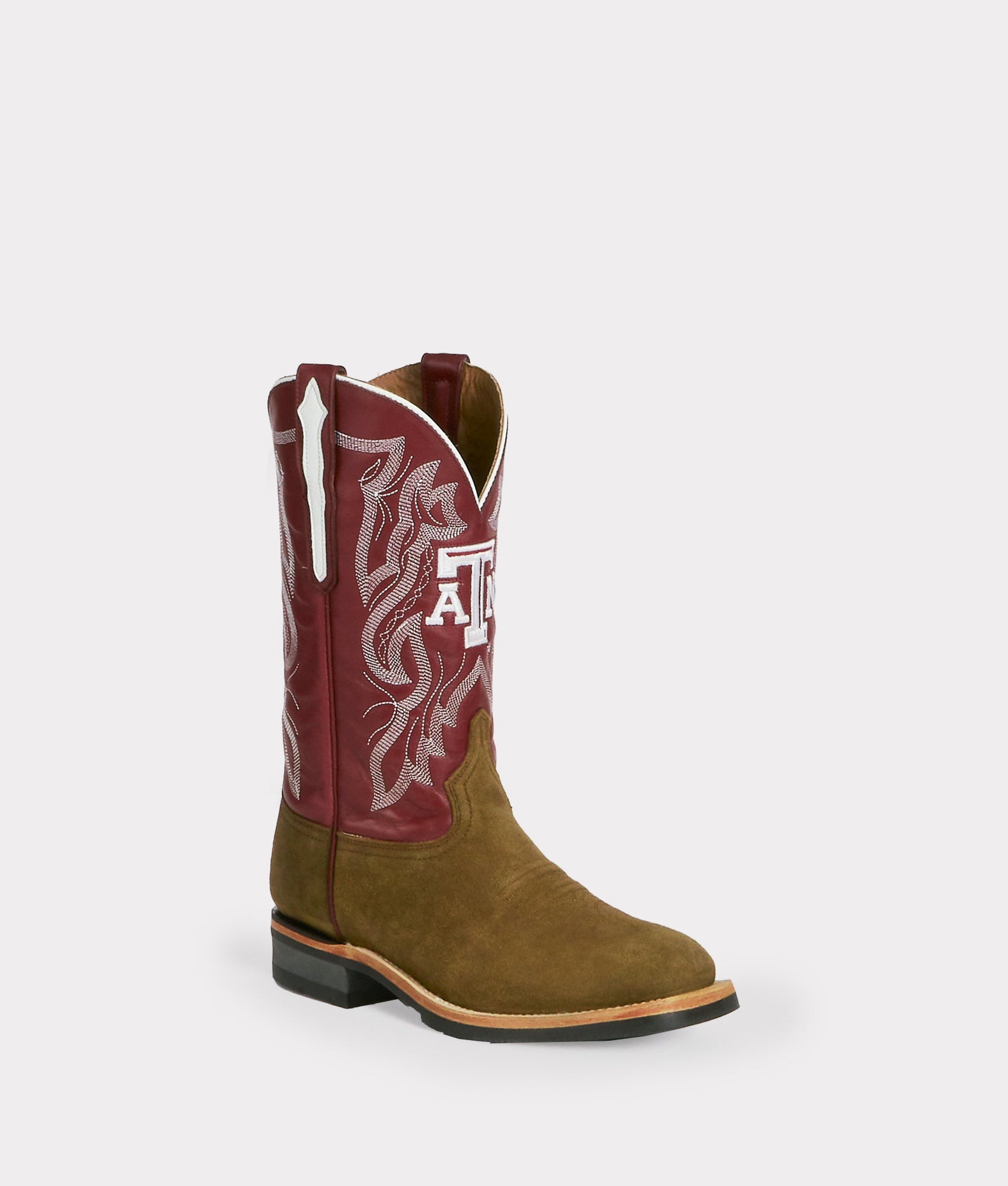 Men's A&M Horseman Barn Boot :: Olive - Image 5