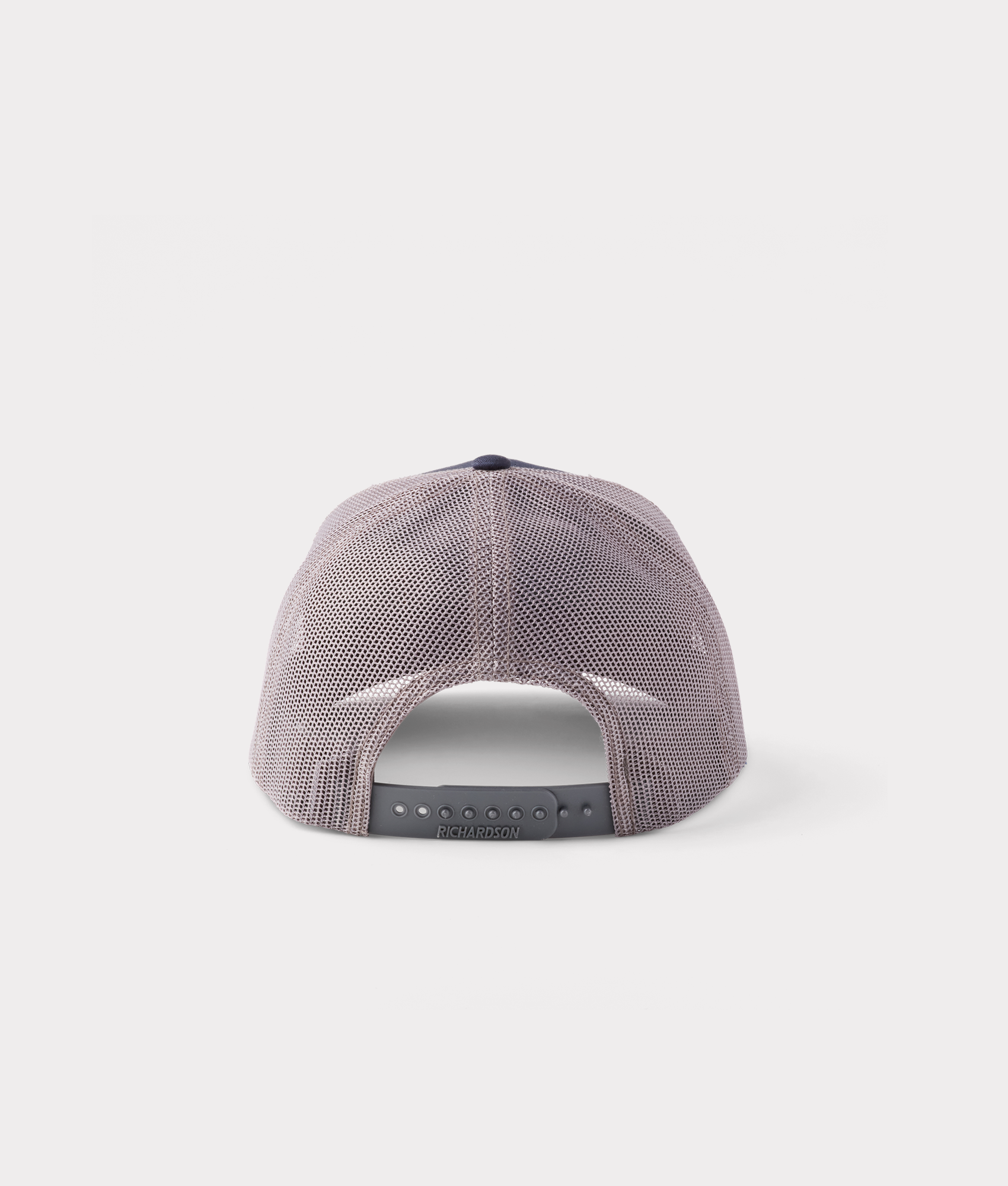 Leather Patch Cap :: Navy + Charcoal - Image 2